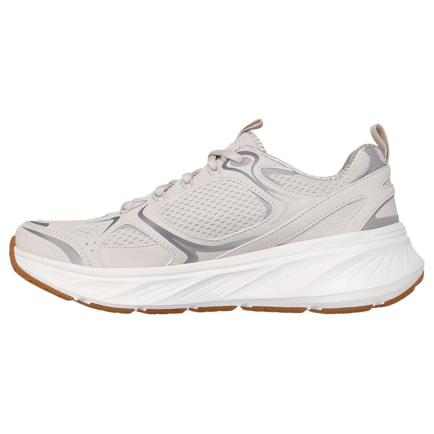Zapatilla Urbana Mujer Skechers EDGERIDE-SILVER ECLIPSE NATURAL image number 4.0