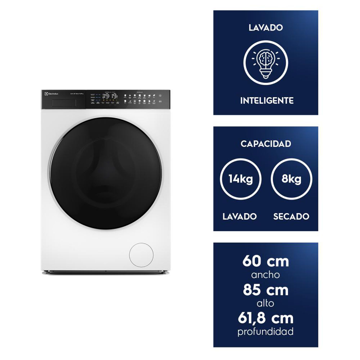 Lavadora Secadora Electrolux Eflwd12w / 14 Kilos / 8 Kilos image number 11.0