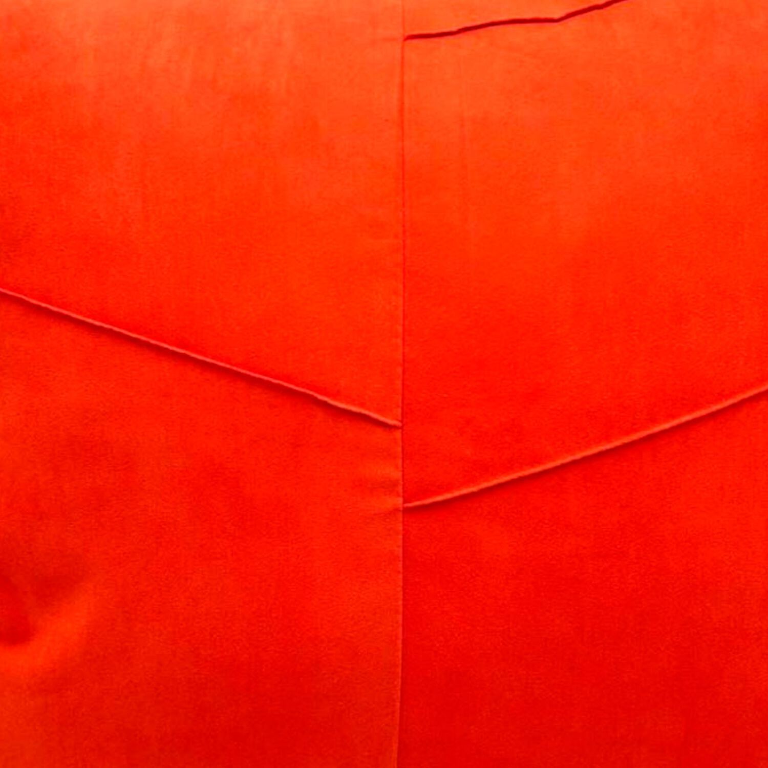 Pack De 02 Fundas De Coj&iacute;n De Semicuero Sint&eacute;tico 50x50 Cm Naranjo image number 2.0