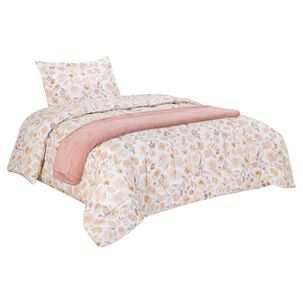 Set Plum&oacute;n Belle Noite Peonia / 1.5 Plazas + Manta 130x160 Cm