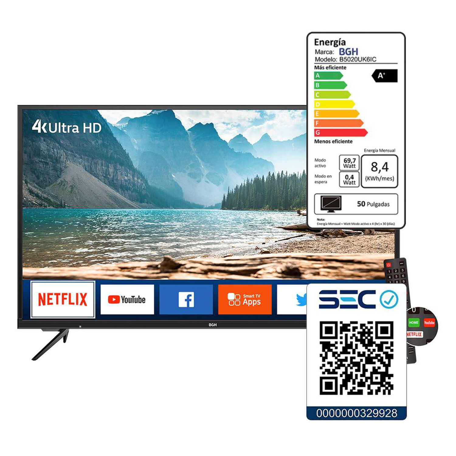 Led BGH B5019UK6IC / 50 " / Ultra HD / 4K / Smart Tv image number 3.0
