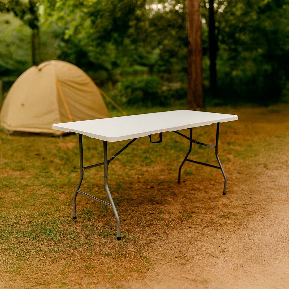 Mesa Plegable Camping 180 Cm Blanca image number 1.0