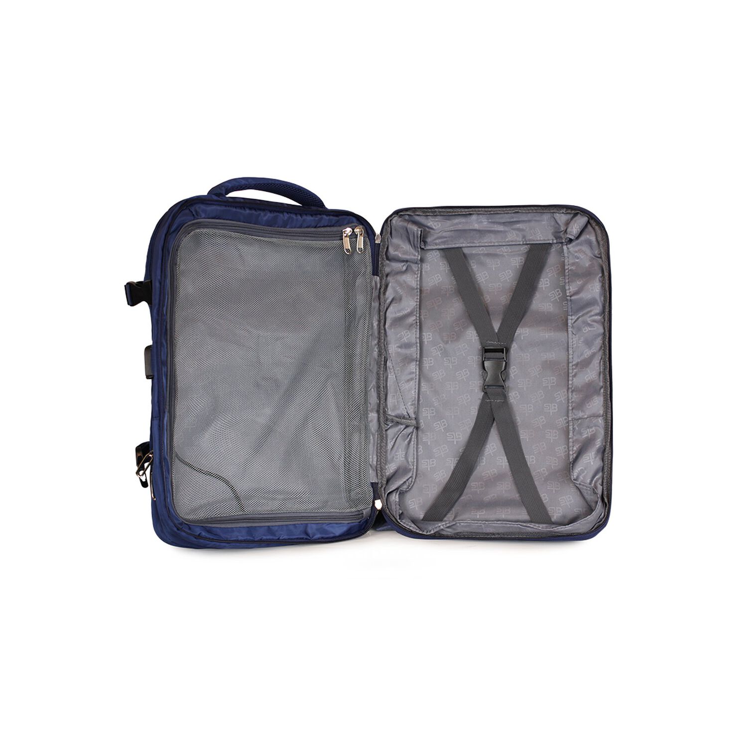 Mochila De Viaje Viral Azul Con Usb Swiss Bag image number 7.0