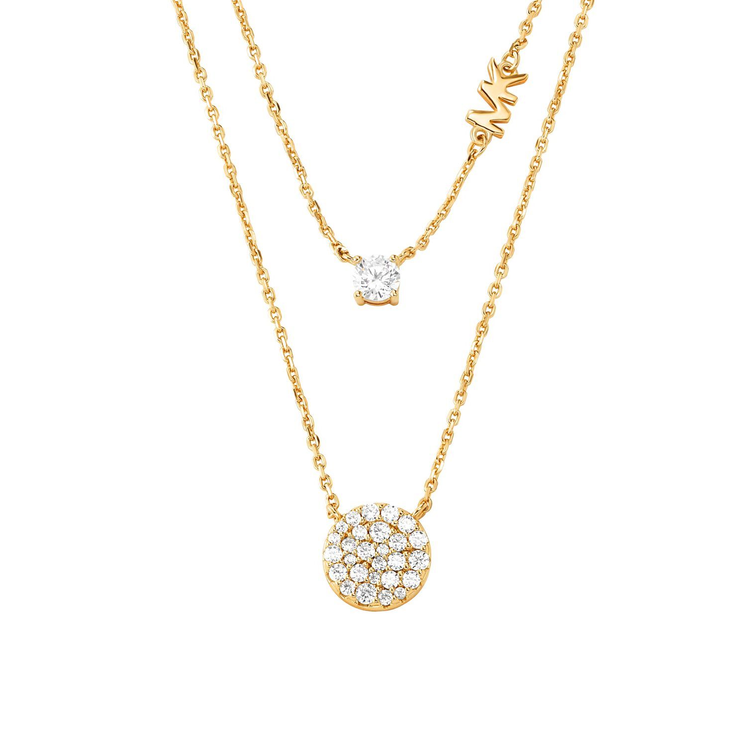 Collar Doble Michael Kors Dorado Mujer image number 0.0