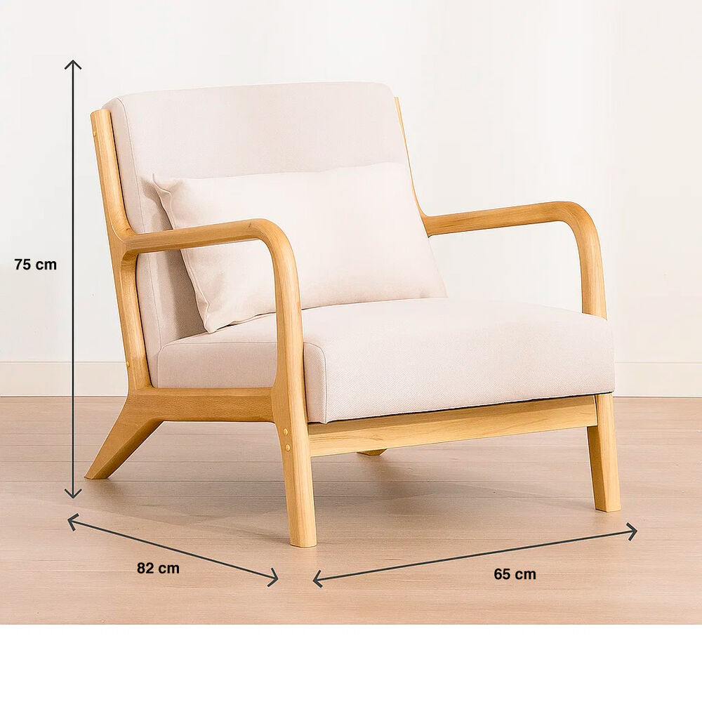Sillón Lounge Askja - Beige image number 3.0