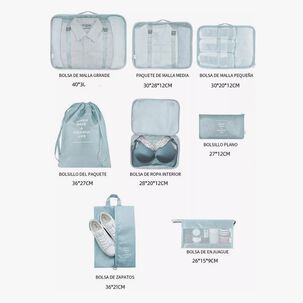 Organizador Maleta Set 8 Bolsas