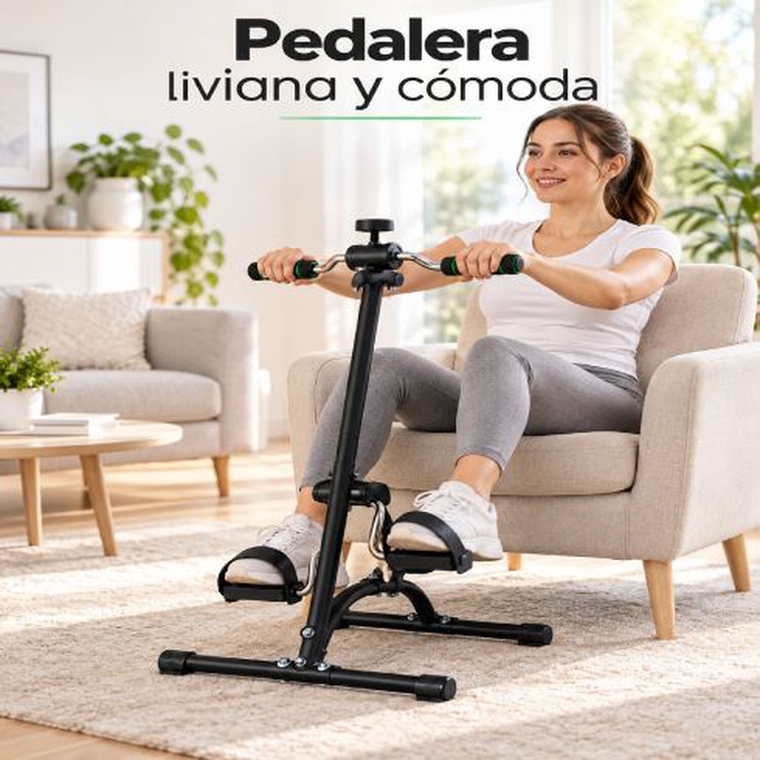 Pedalera Doble Ejercitador Oneder 908 De Brazos Y Piernas Manos Y Pies Para Rehabilitaci&oacute;n image number 5.0