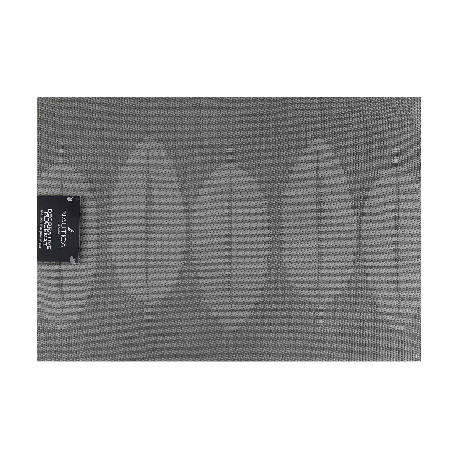Individual De Mesa Nautica Home 45x30cm Reversible Hojas Gris image number 1.0