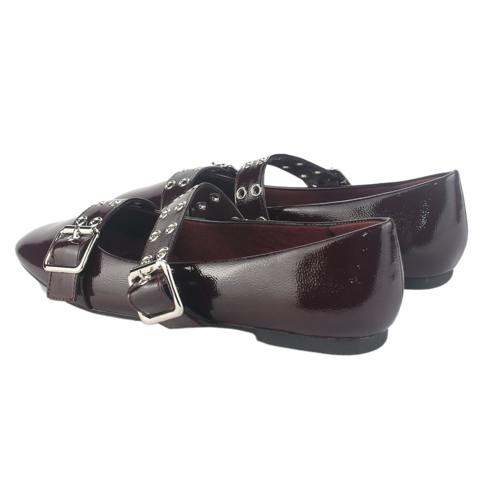 Ballerina Chalada Mujer Miu-7 Burdeo Casual image number 5.0