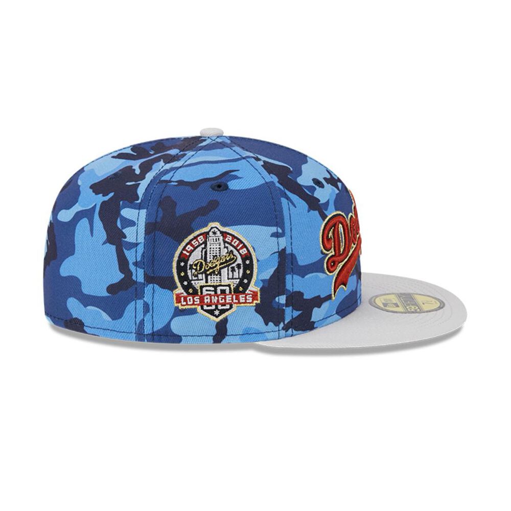 Gorro 59fifty Mlb Los Angeles Dodgers Urban Blue Camo image number 5.0