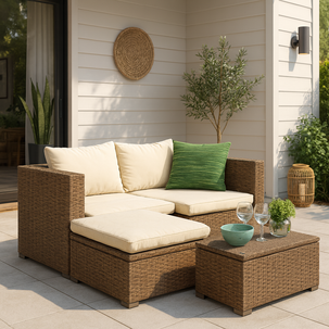 Juego De Terraza Casaideal Bahia / 4 Personas