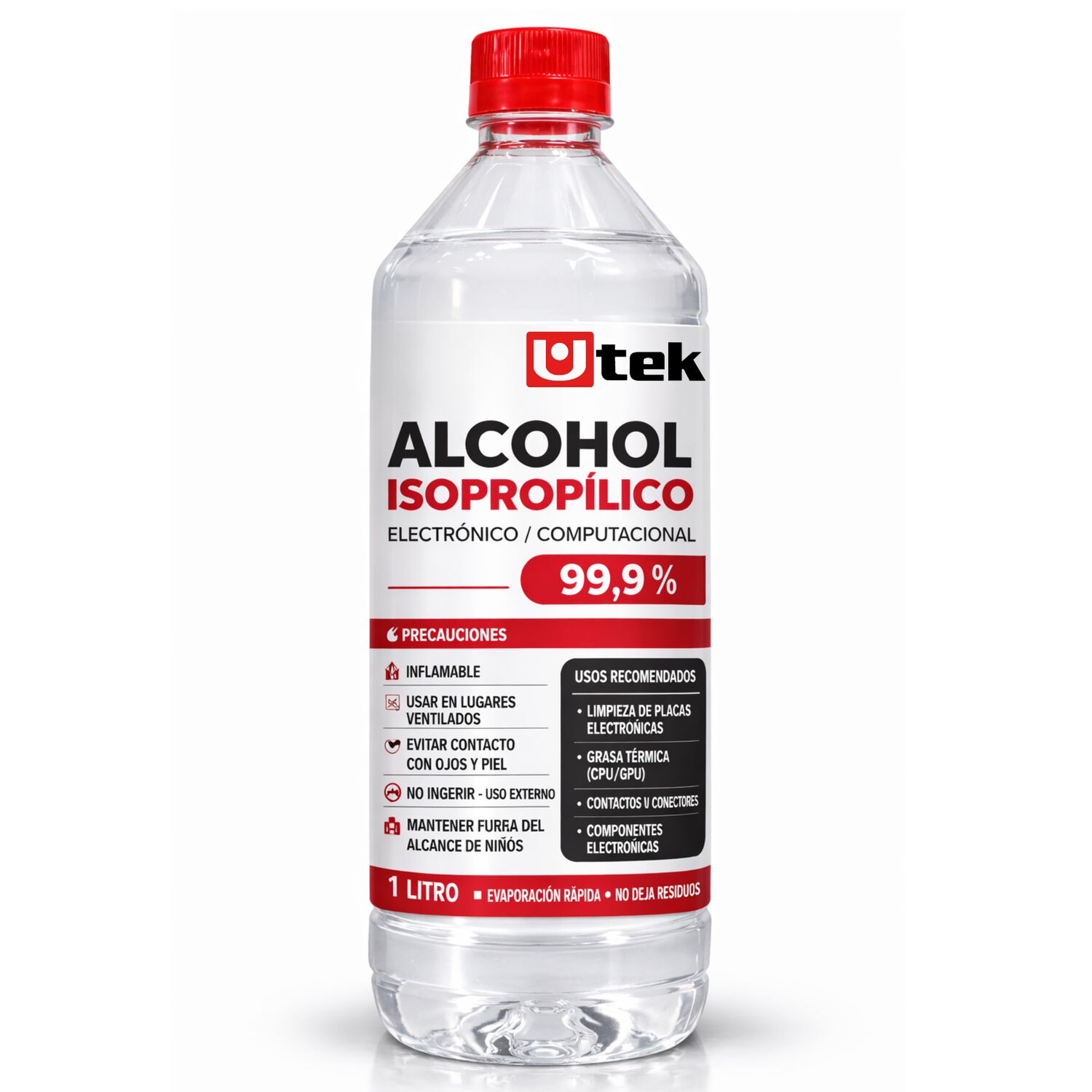 Alcohol Isoprop&iacute;lico Electr&oacute;nico / Computacional 99% 1 Lt image number 1.0