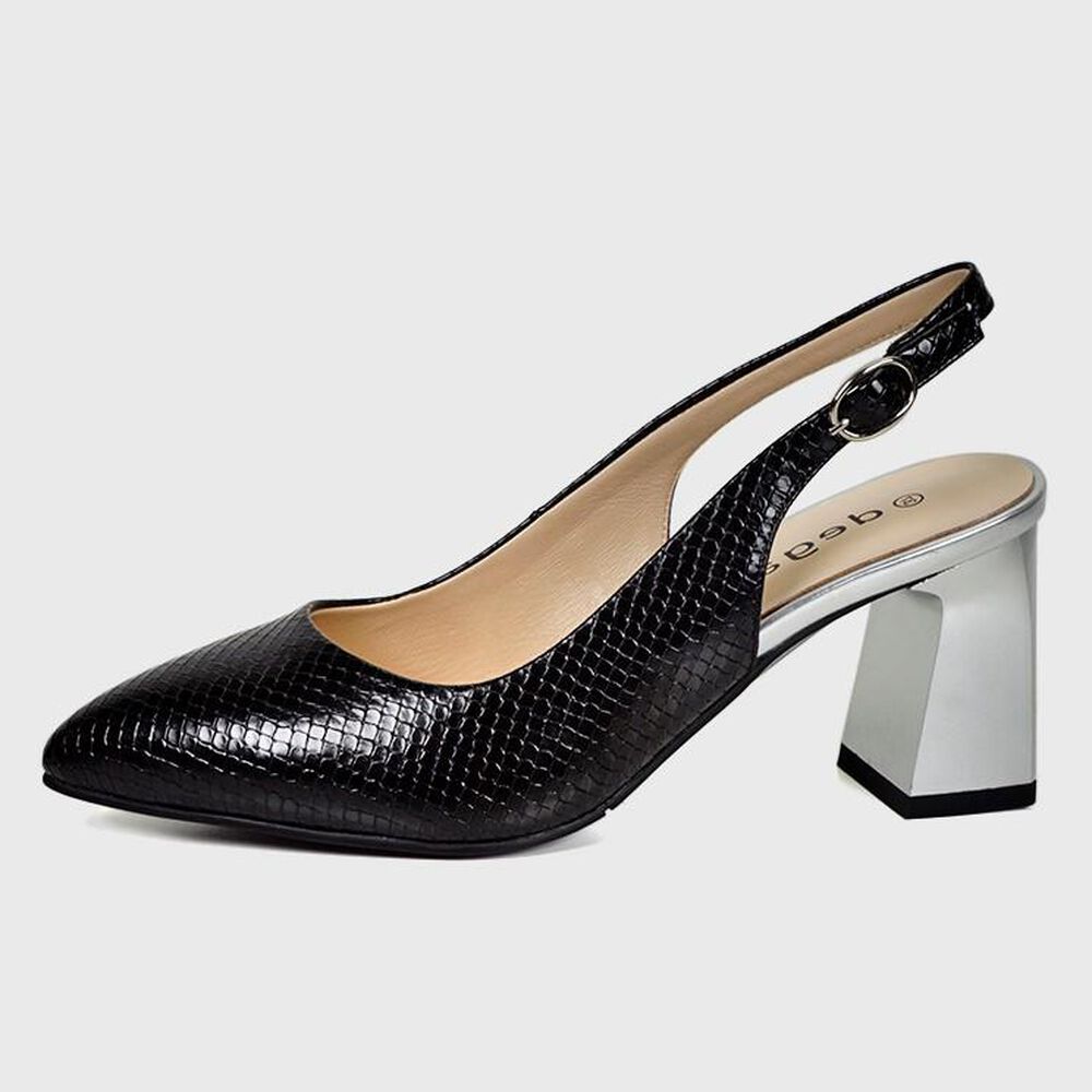 Zapato Cuero Glannis Negro image number 0.0