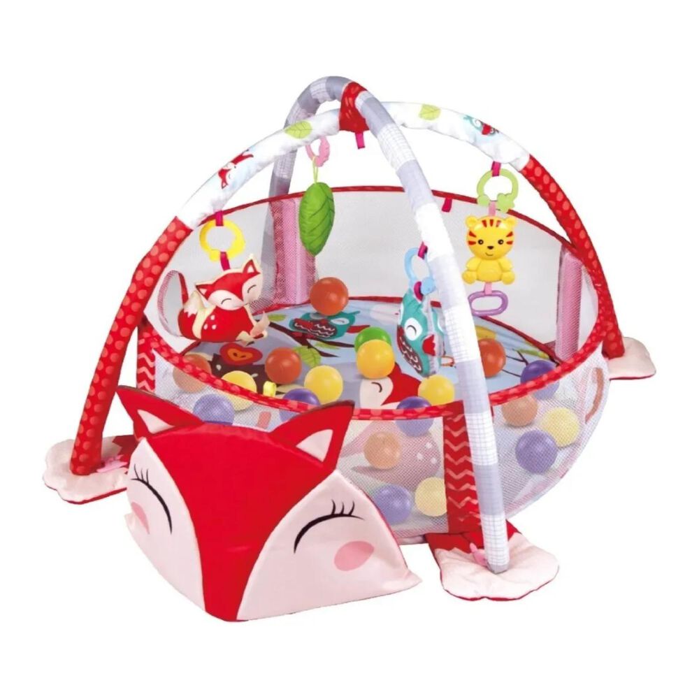 Corral Gimnasio De Bebes Con Sonajeros Con Sonidos Rojo image number 0.0