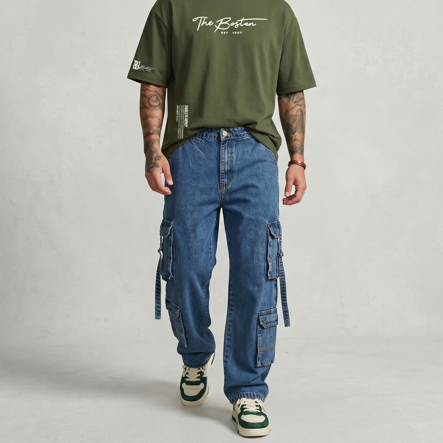 Jeans Pantal&oacute;n Multicargo Louis image number 0.0