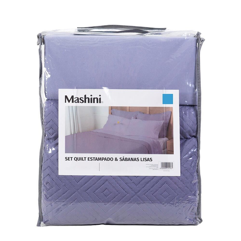 Set Cubrecama + Sabana 2 Plazas Morado image number 3.0