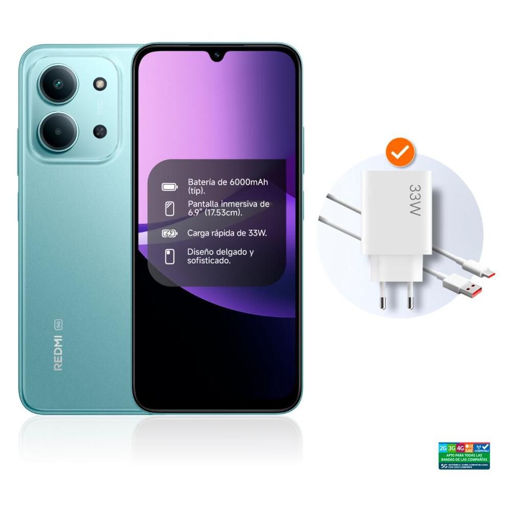 Smartphone Xiaomi Redmi 15C / 5G / 256 GB / Green / Liberado