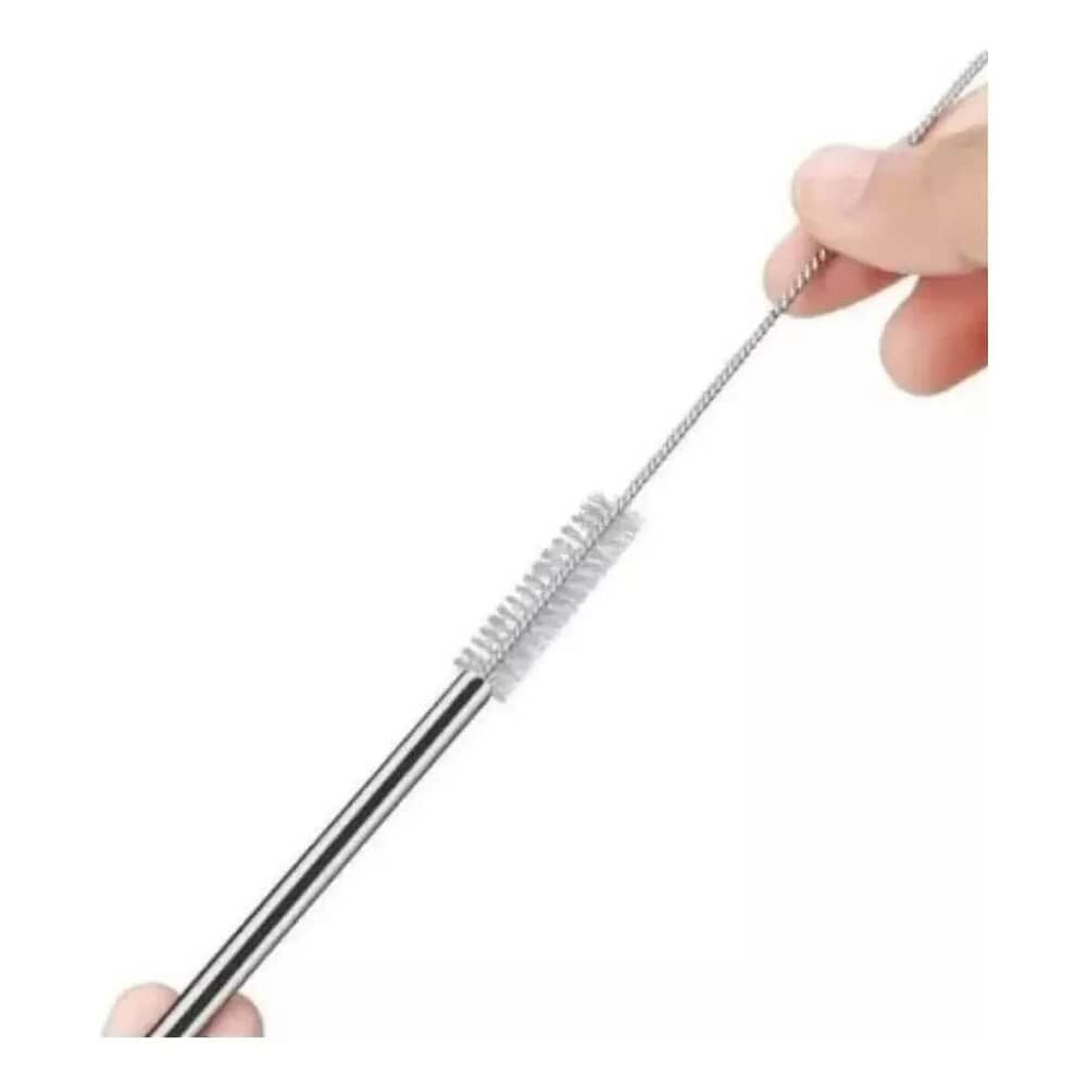 Set 4 Bombillas Reutilizables Con Cepillo Ecologico image number 1.0