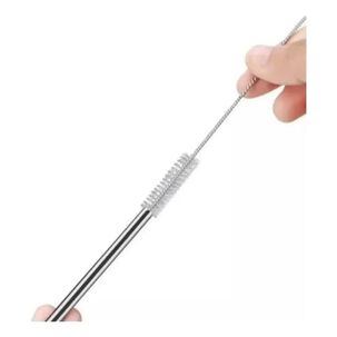 Set 4 Bombillas Reutilizables Con Cepillo Ecologico