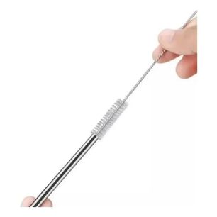 Set 4 Bombillas Reutilizables Con Cepillo Ecologico