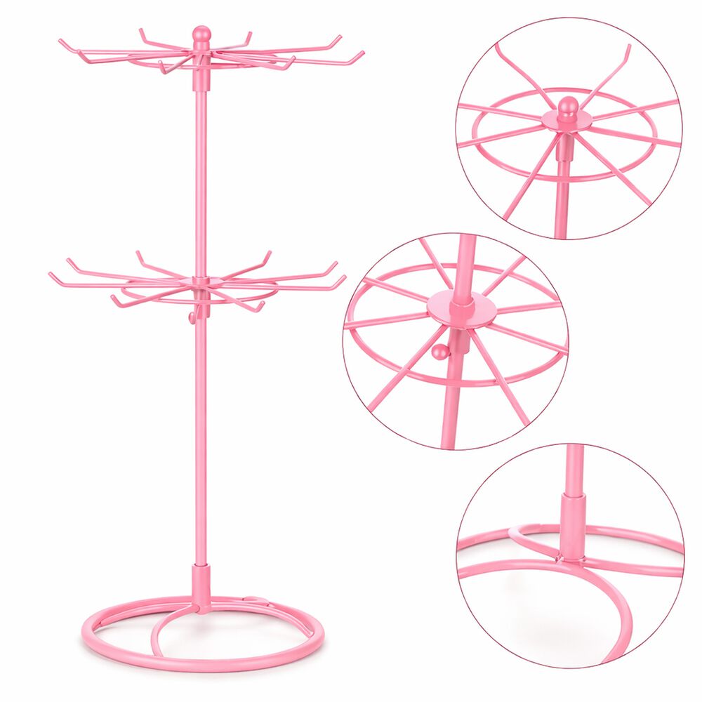 Exhibidor Met&aacute;lico 2 Niveles Para Joyas Y Collares image number 3.0