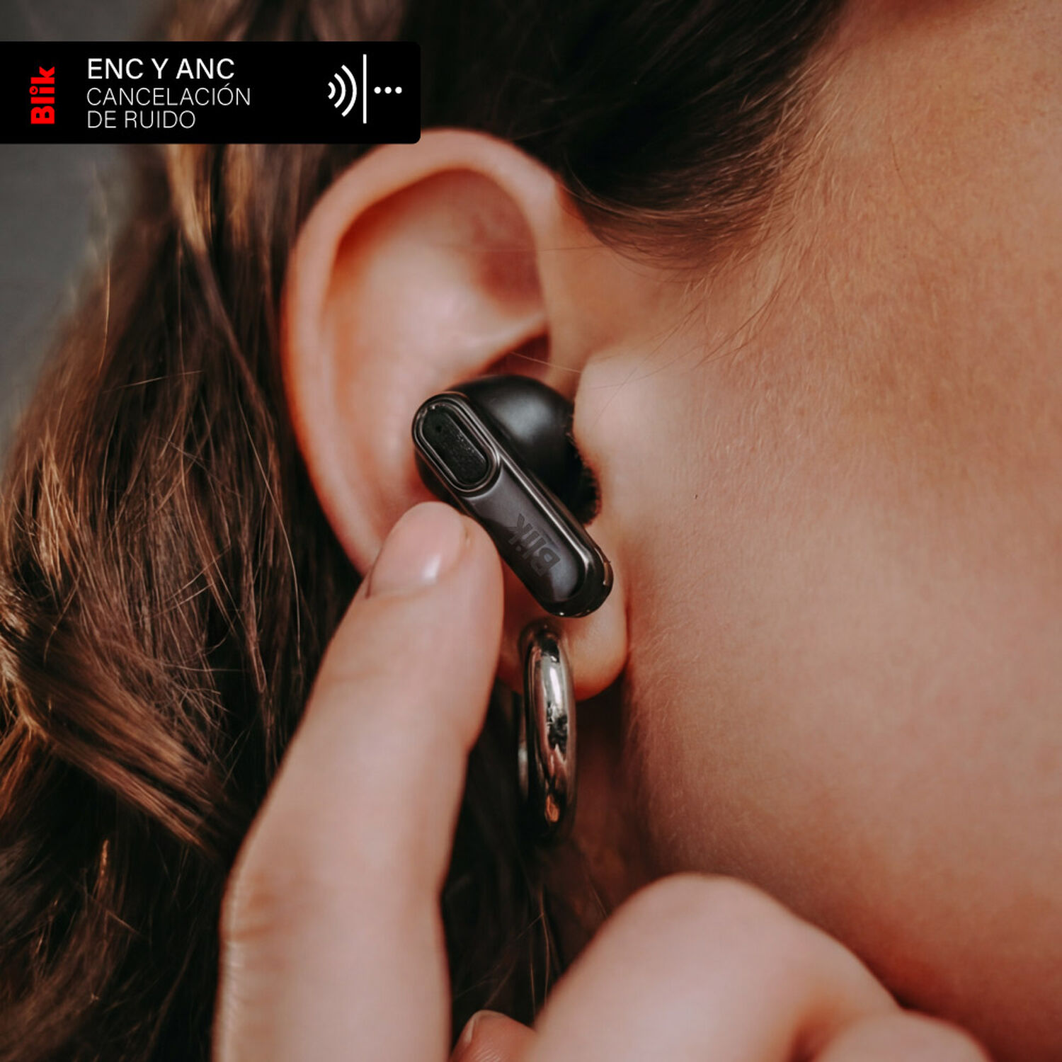 Aud&iacute;fonos Bluetooth Blik Air950 Negro image number 3.0
