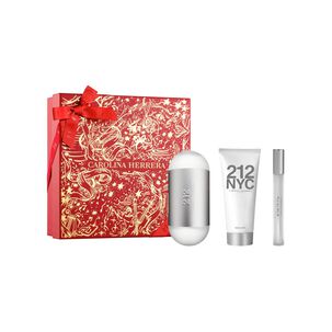 Set De Perfumería Carolina Herrera Mujer Estuche 212 Nyc Eau De Toilette 100 Ml + Loción Corporal Hidratante 100 Ml + Eau De Toilette 10 Ml