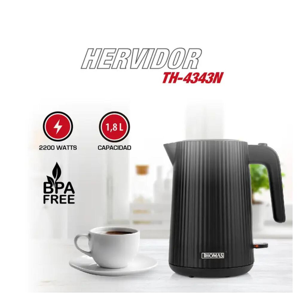 Hervidor Electrico 1700ml 220w Blanco Th-4340 Thomas image number 1.0
