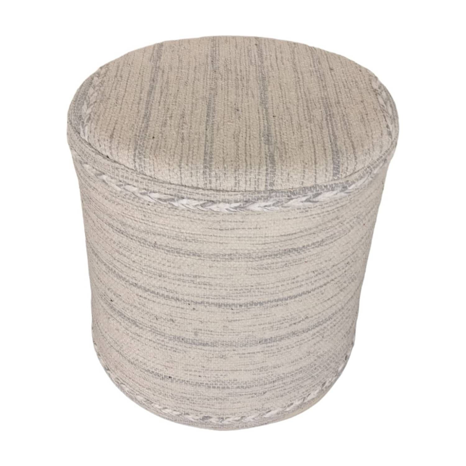 Pouf Kilim Gris Claro image number 0.0