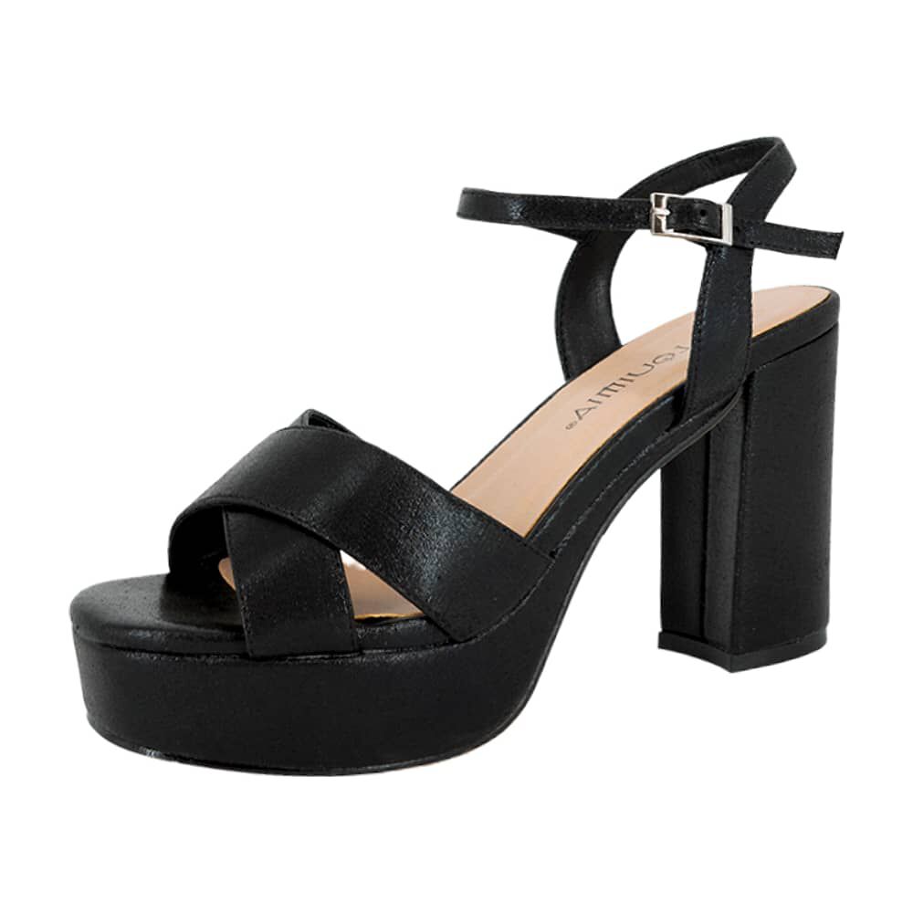 Sandalia De Vestir Lister Negro Alquimia image number 0.0