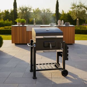 Asador De Carbon 24 Heavy Portatil Negro