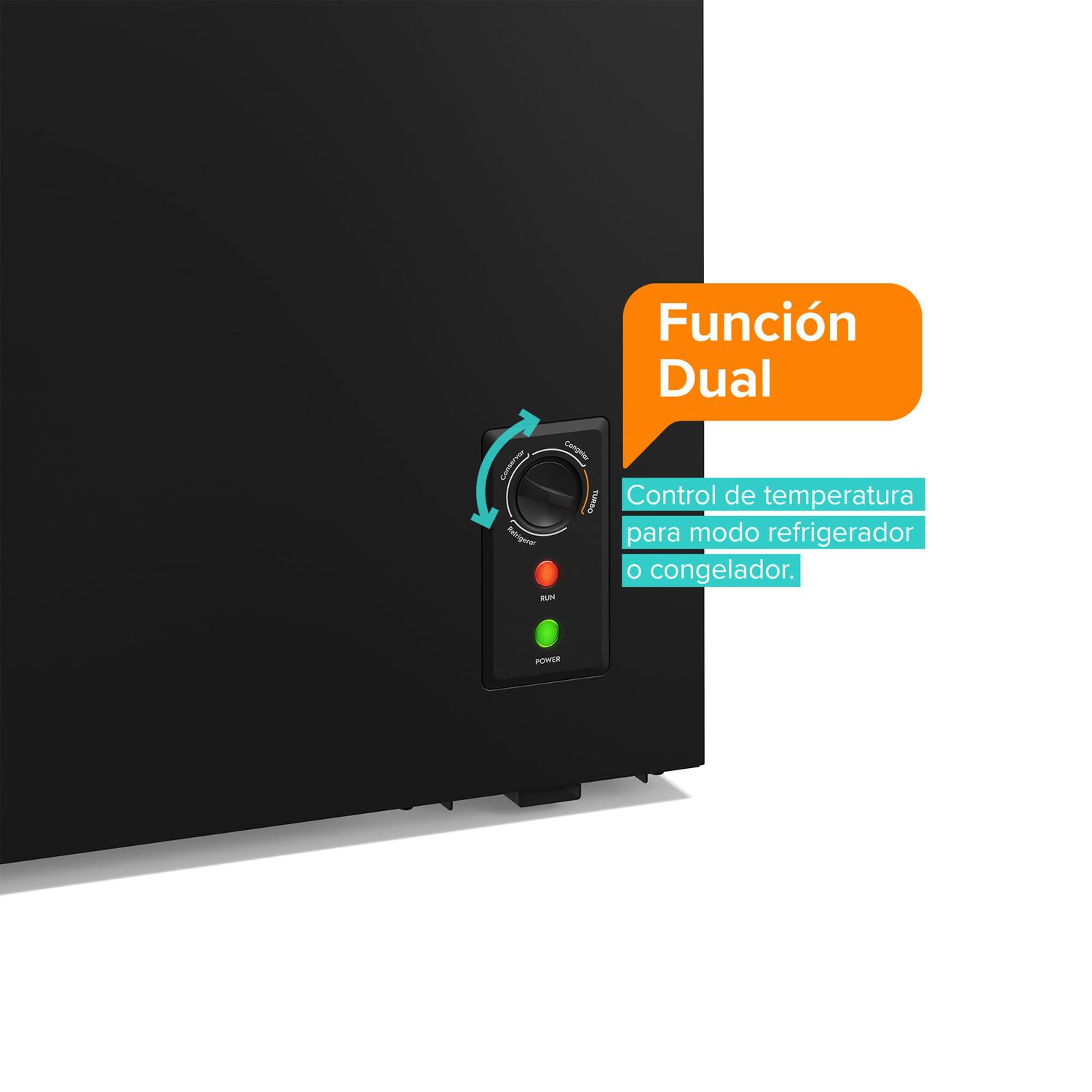 Congelador Freezer Horizontal Dual 97l Fr&iacute;o Directo H100b Negro image number 6.0