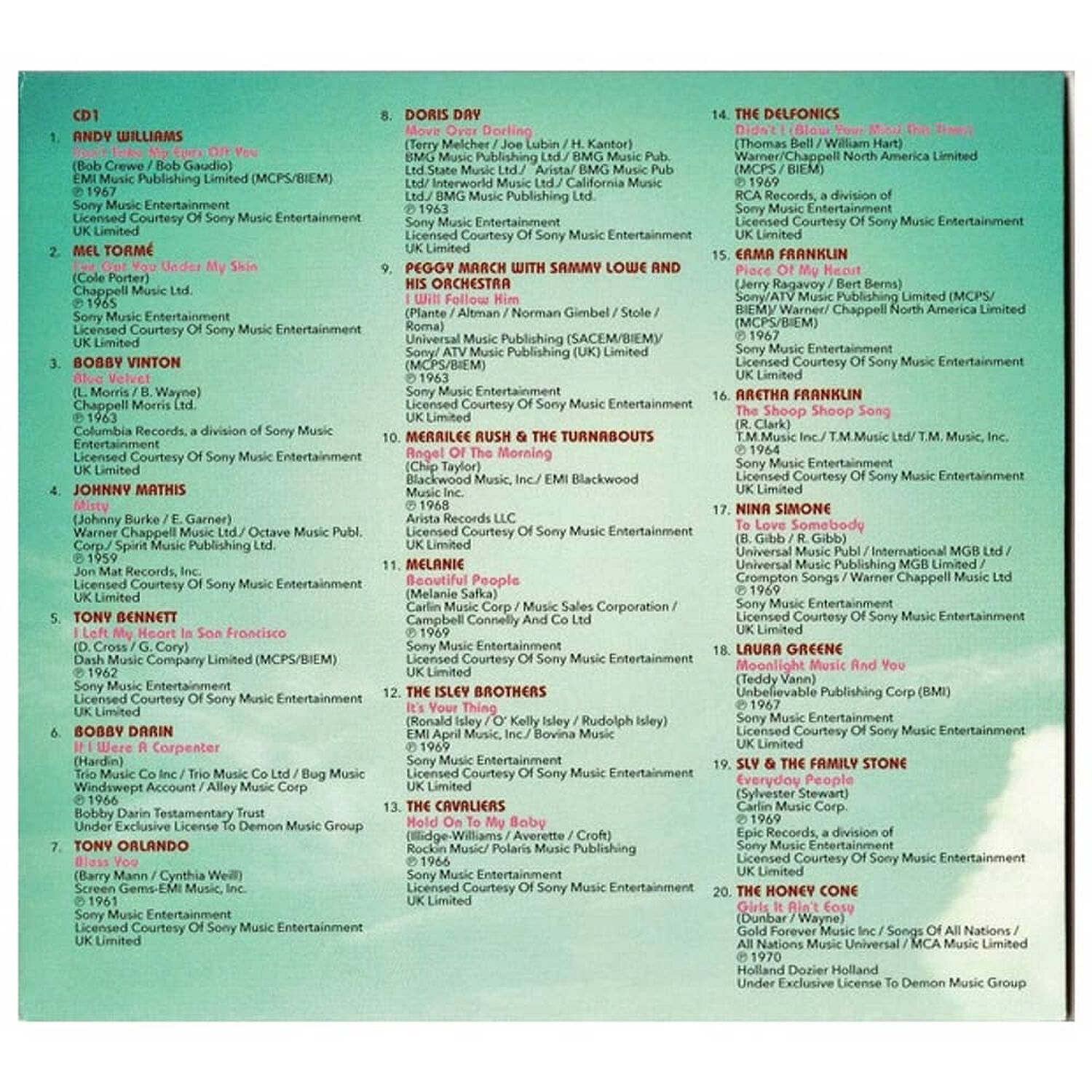 The 60's Love Album - 60's Hits (3cd Boxset) (uk) | Cd image number 18.0