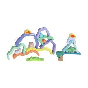 Bloques De Encaje Hape Nature Scene