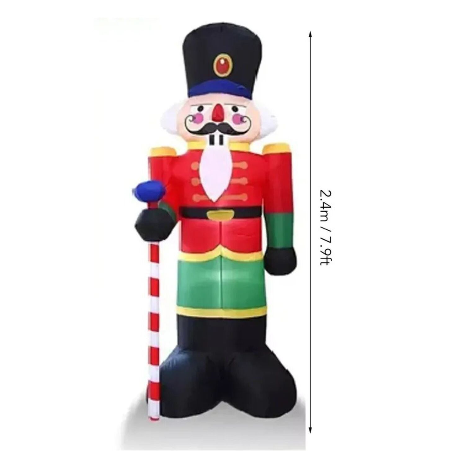 Soldado Cascanueces Inflable Navidad Con Luces Led 240cm image number 3.0