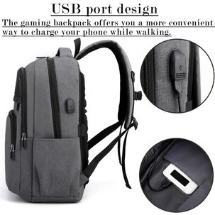 Bolso Mochila Transporte Antigolpes Para Playstation 5 Ps5 Gris Elegante