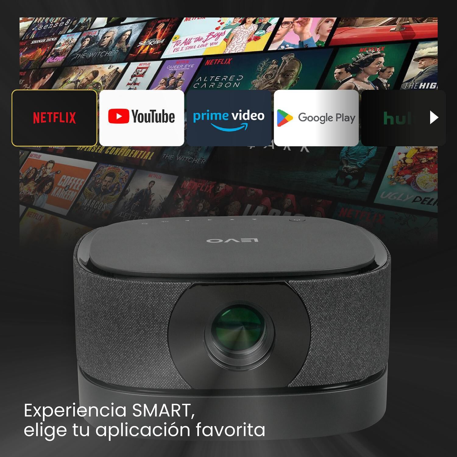 Proyector Portatil Inal&aacute;mbrico Smart Lumix 9000lm Bt Levo image number 2.0