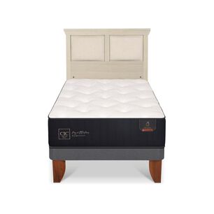 Cama Europea Cic Linea Premium / 1.5 Plazas / Base Normal + Respaldo