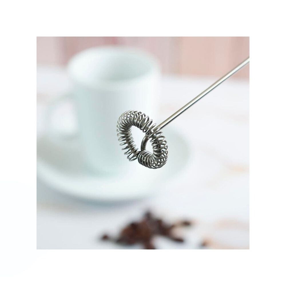 Batidora De Mano Espumador De Leche Portátil De Acero Inoxidable image number 4.0