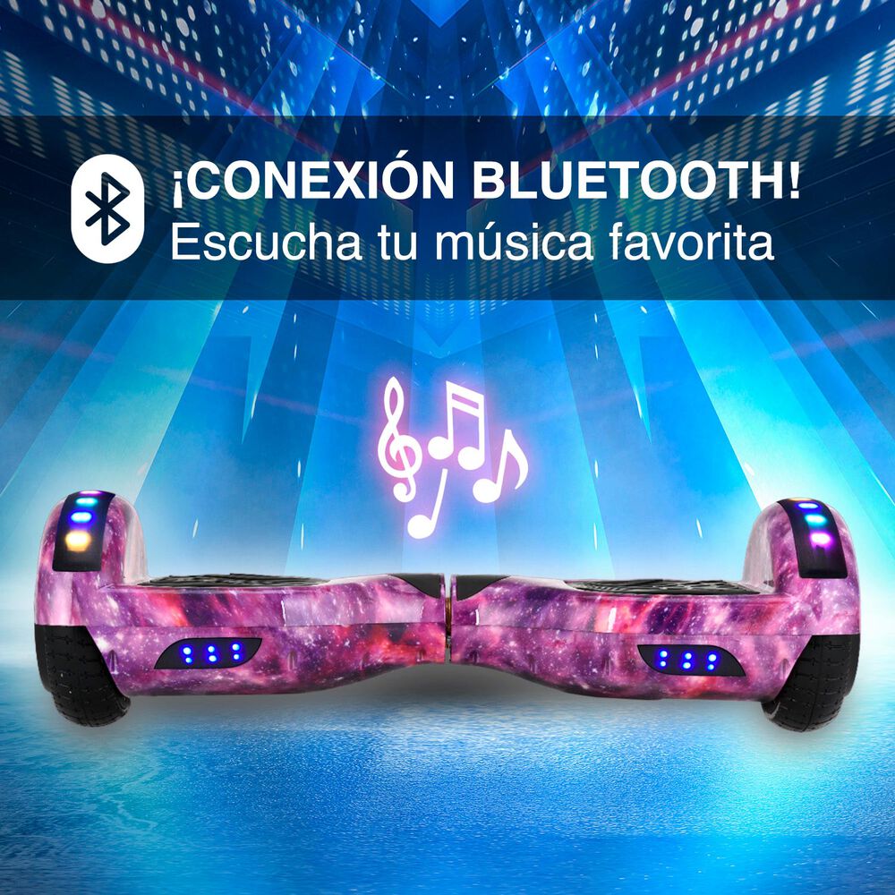 Hoverboard Pro Bluetooth Luces 6,5" 12 Km/h Morado image number 4.0