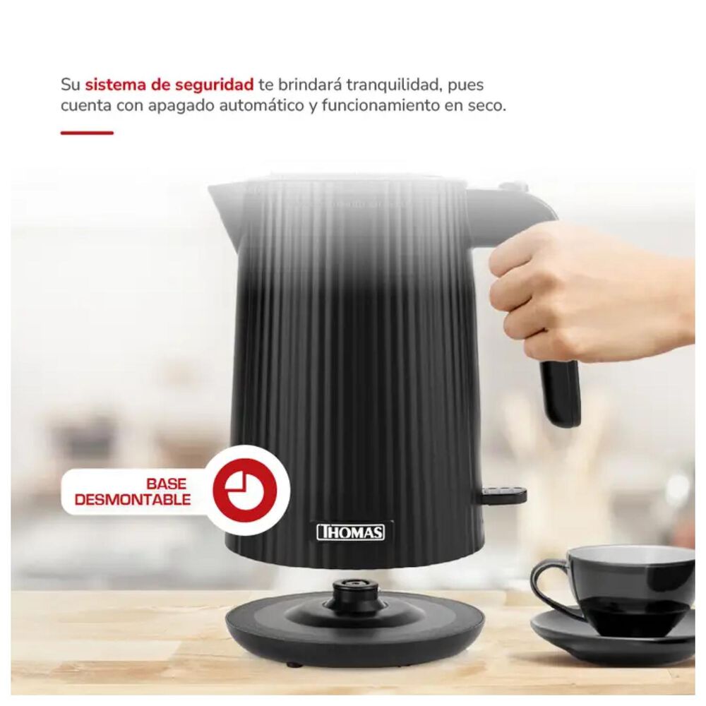 Hervidor Electrico 1700ml 220w Blanco Th-4340 Thomas image number 3.0