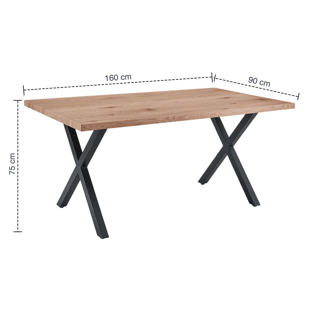 Mesa De Comedor 160x90x75cm Brooklyn Caf&eacute; image number 2.0