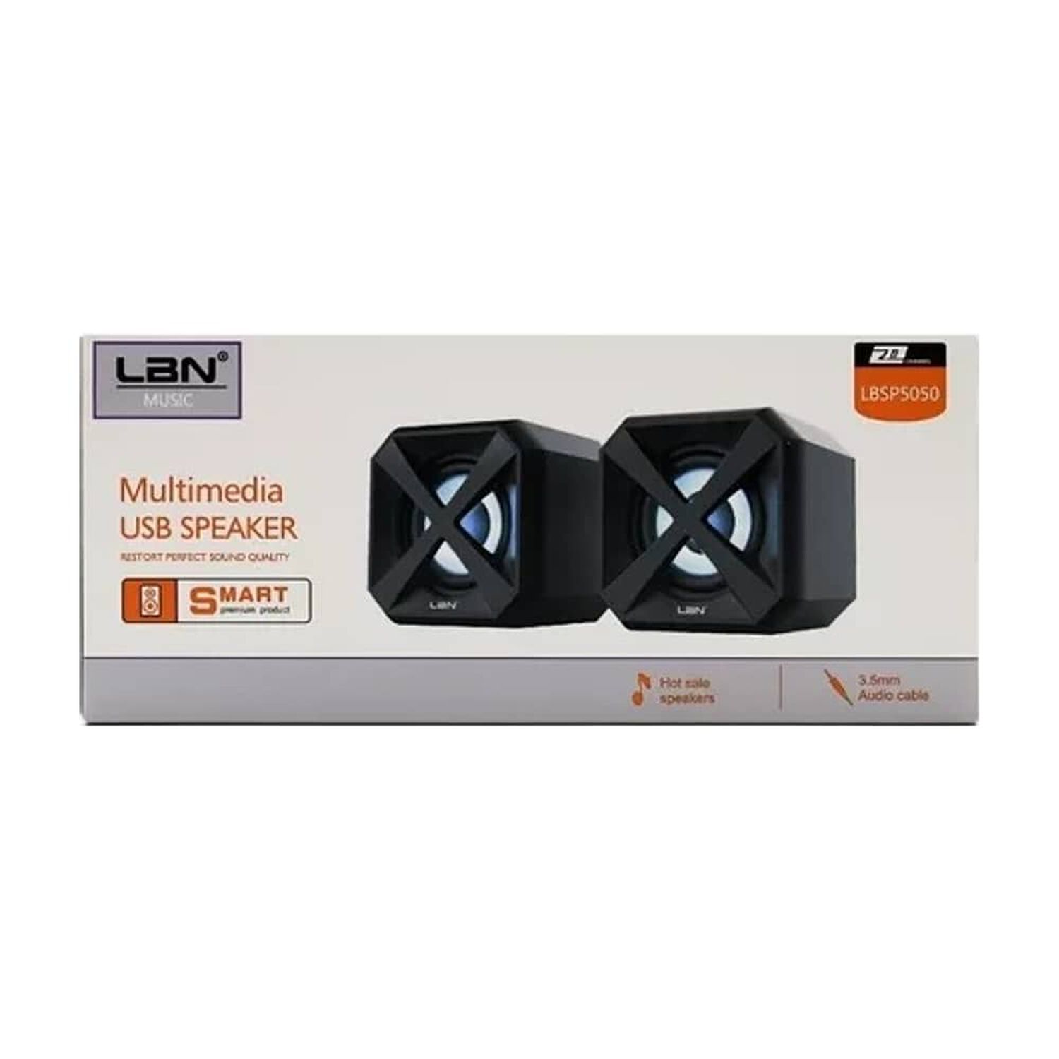 Parlante Para Pc 2.0 Multimedia Lbn Modelo Lbsp5050 image number 0.0