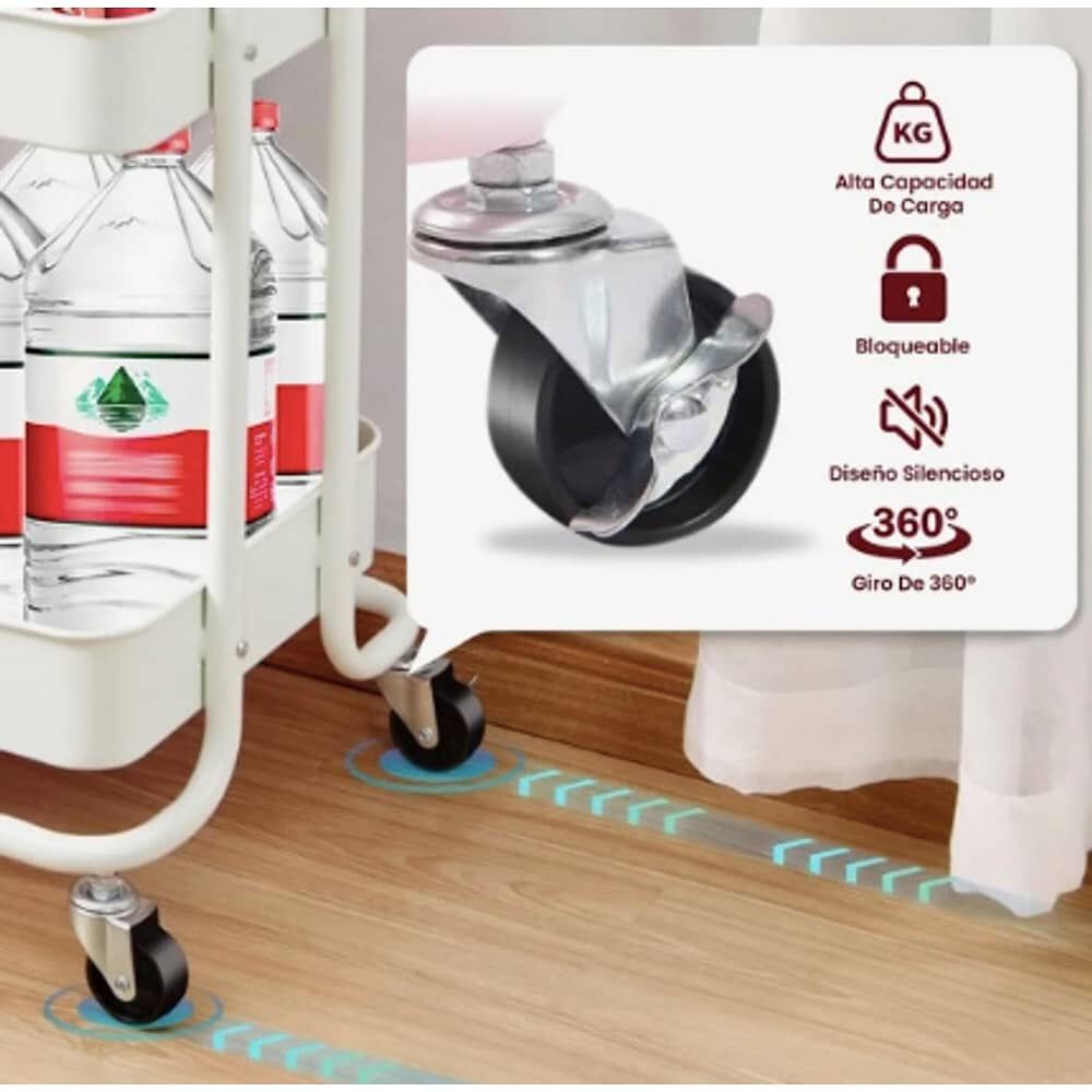 Carrito Organizador 3 Niveles Con Ruedas image number 3.0