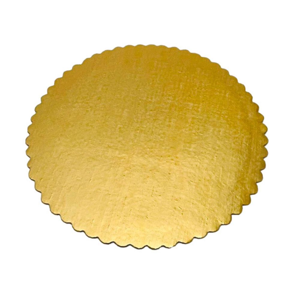 Set 12 Bases Bandejas Decorativas Para Reposter&iacute;a Dorada 25 Cm image number 1.0