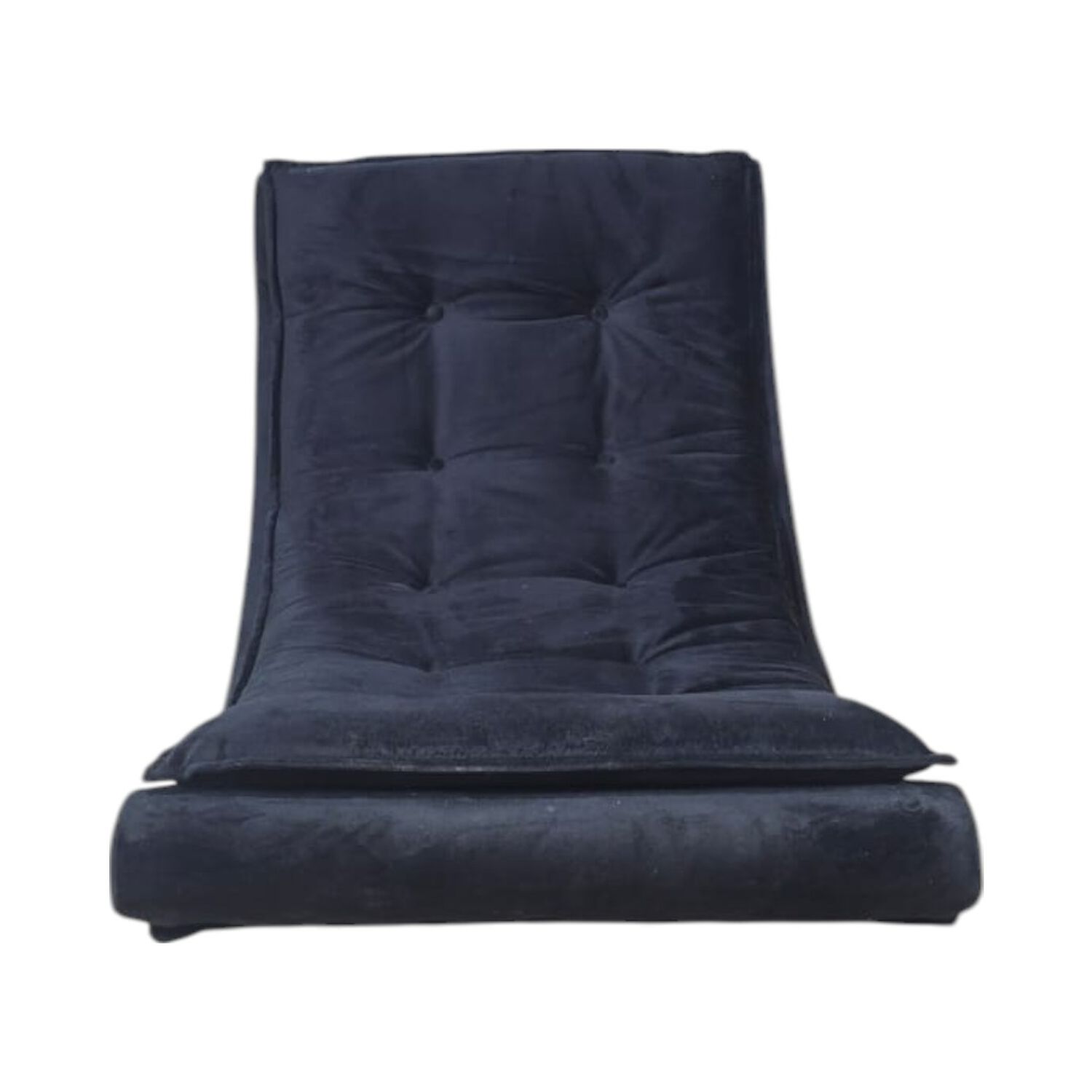 Pouf Mecedor Felpa Negra image number 4.0