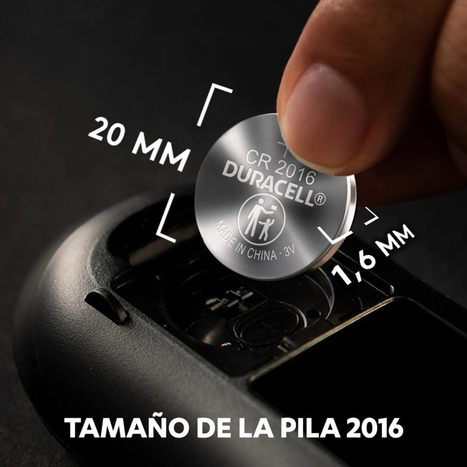 Pila Bot&oacute;n Duracell Cr2016 image number 2.0