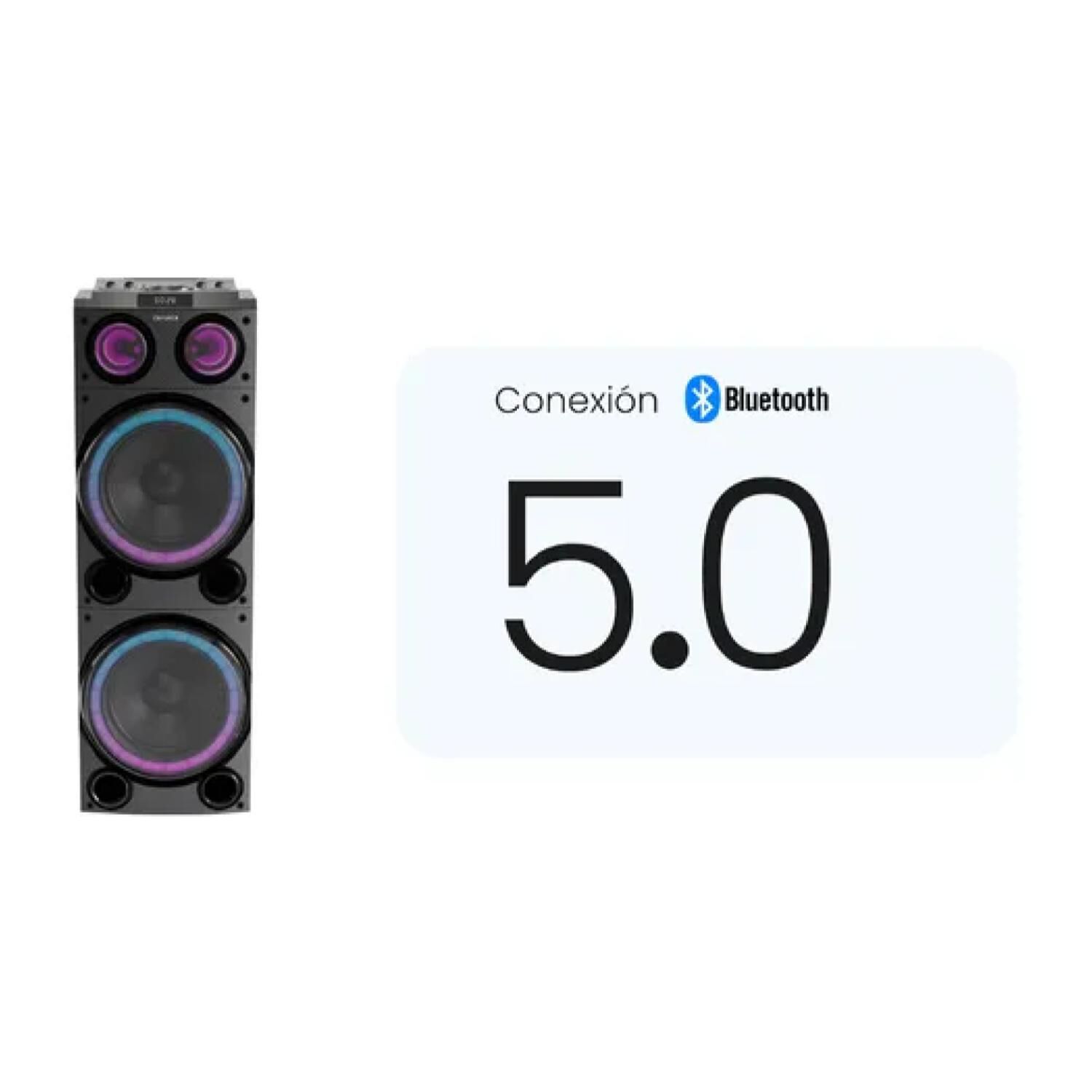 Parlante Karaoke Bluetooth Usb 100w Tws Awpoc14 image number 3.0