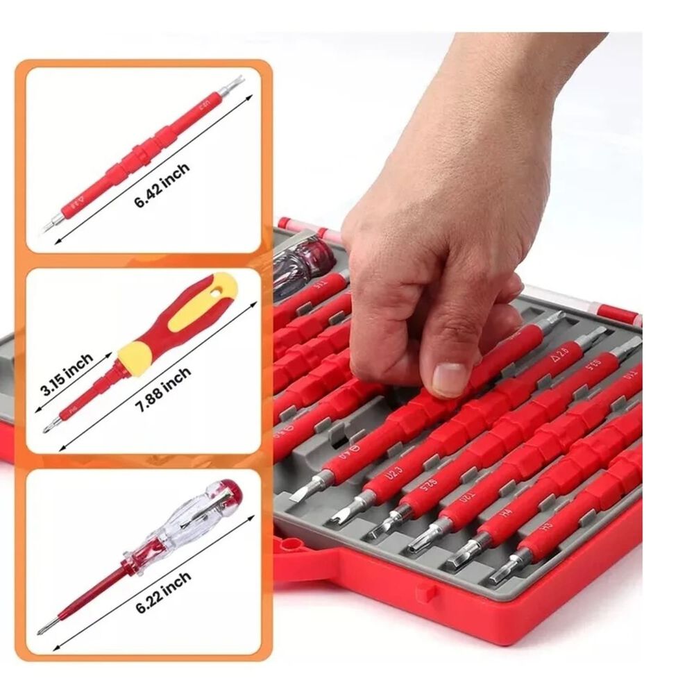 Juego De Destornilladores 26 En 1, Juego De Electricista, image number 4.0