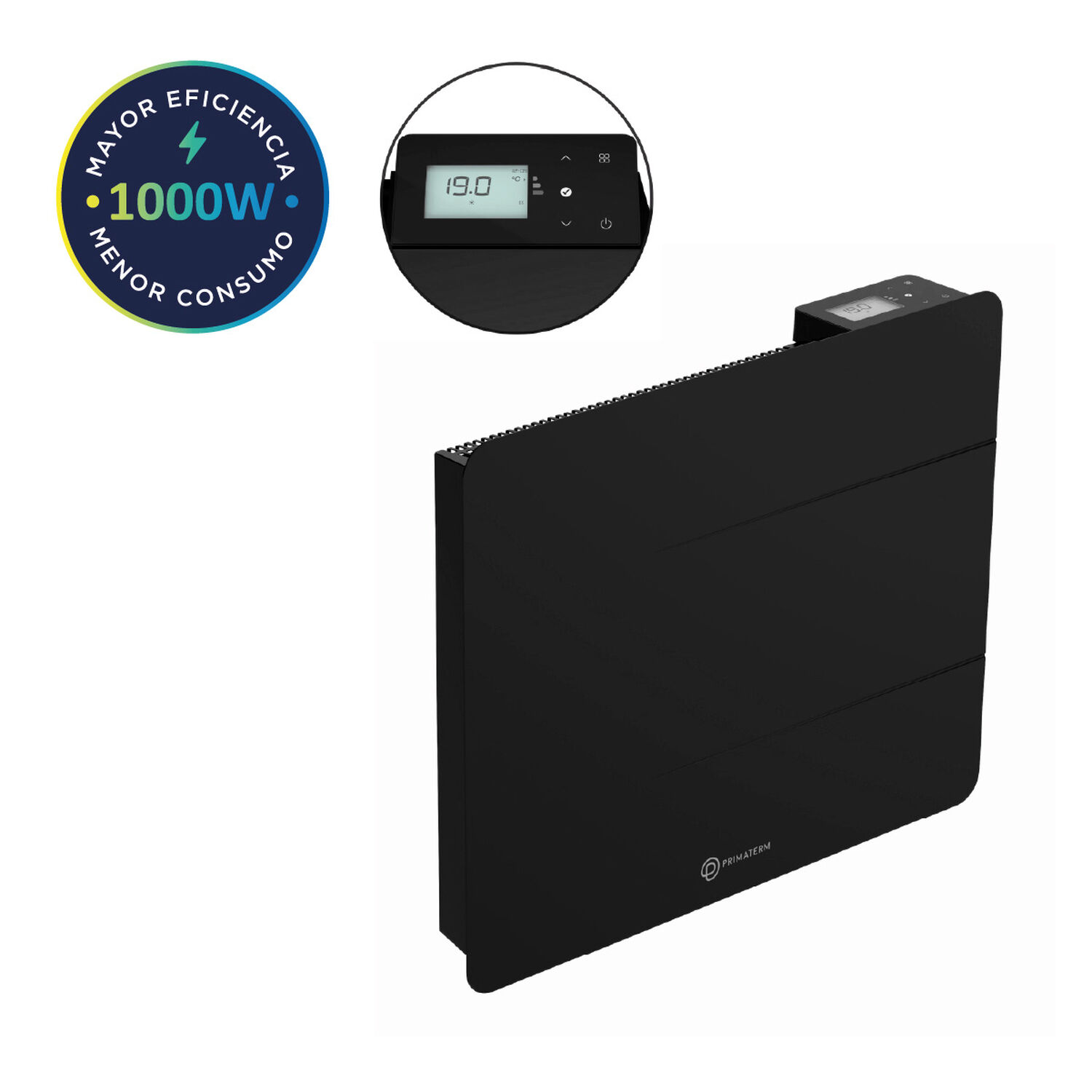 Estufa Radiador Calefactor &Oacute;nix Cer&aacute;mico Wifi Antracita 1000w Primaterm image number 2.0